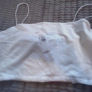 Cropped Camisole - White
